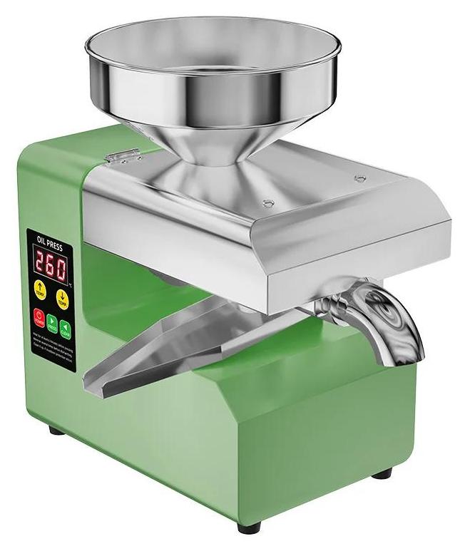 Elektrische Ölpressmaschine - R6S Schneckenpresse - Kompakt gewerblich - Automatisch 220V - Für Moringa Sonnenblumen Erdnuss Sesam - EU-Stecker