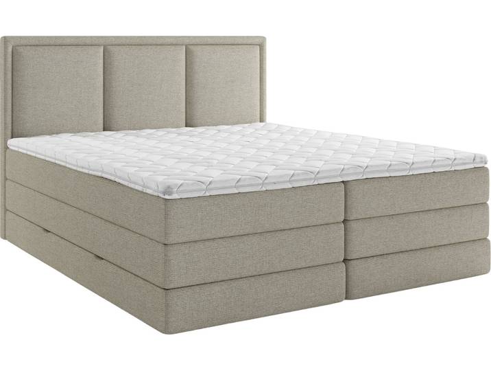 XORA Boxspringbett SWING, schlamm, Stoff