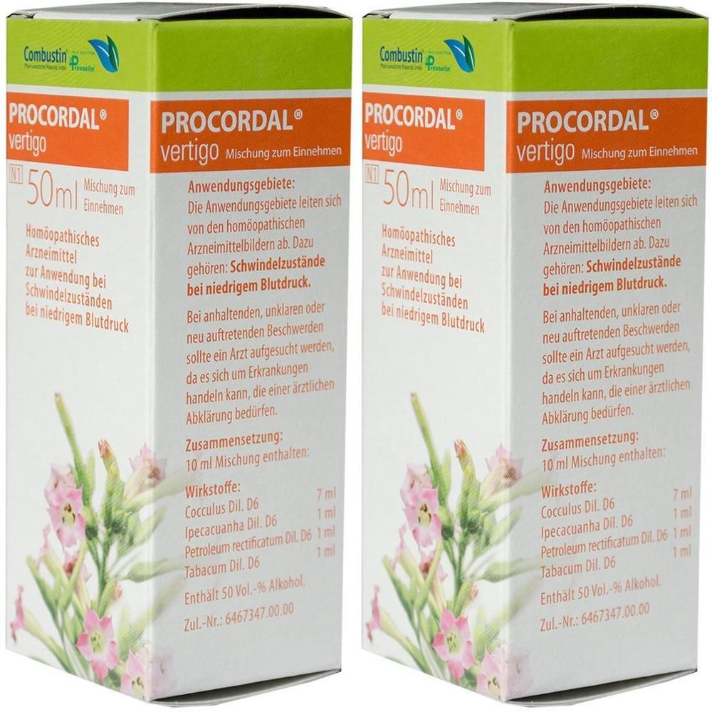 Procordal vertigo Mischung 2x 2x50 ml Dilution