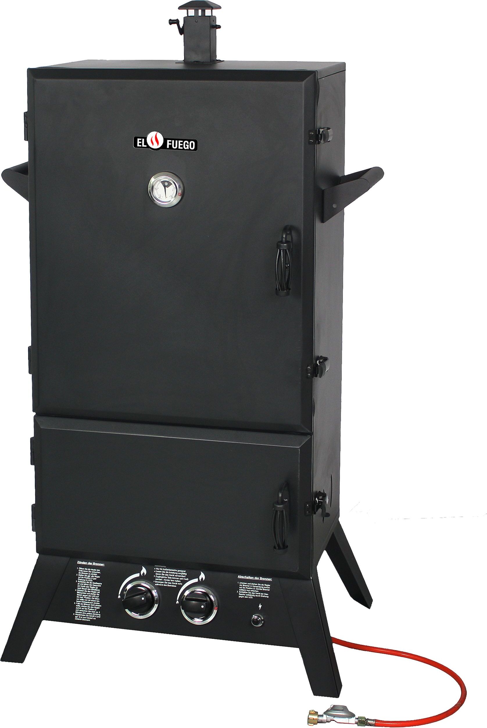 El Fuego Gasgrill-Smoker Portland XXL AY3171 Smoker Räucherschrank