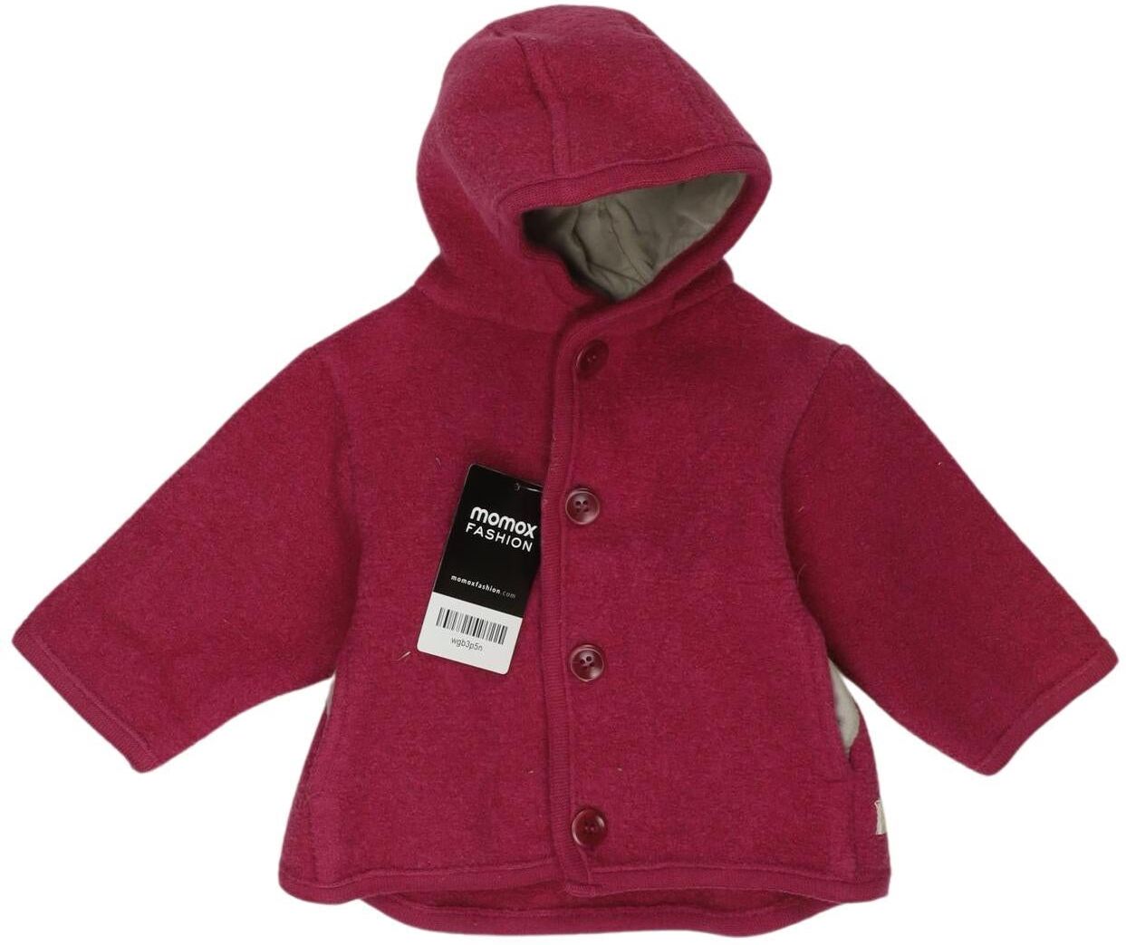 disana Mädchen Jacke oder Mantel, Pink, Gr. EU 74/80, Schurwolle / Baumwolle - Second Hand