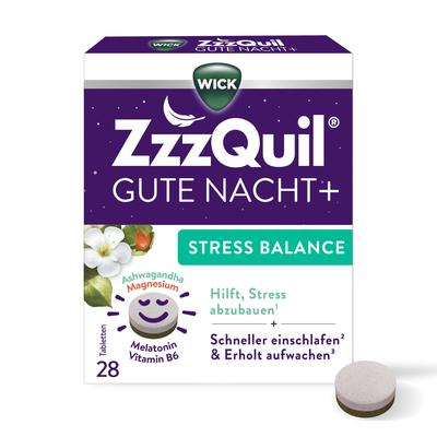 Wick ZzzQuil Gute Nacht+ Stress Balance 28 St Tabletten