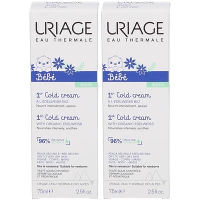 Uriage Baby 1st Cold Cream With Organic Edelweiss x2 2x75 ml Set