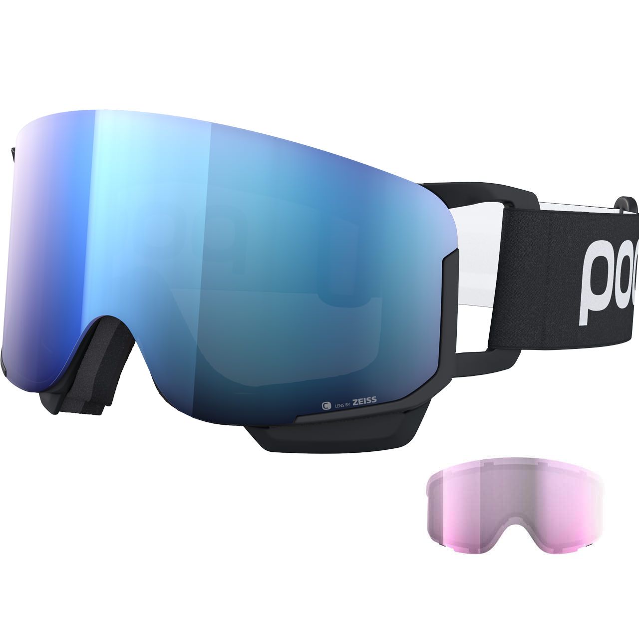 POC Nexal Mid uranium black/partly sunny blue + Ersatzscheibe