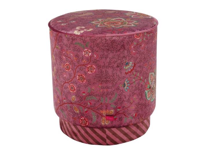 PiP Studio Hocker Mumbai Morning Pouf / Hocker pink 40x45cm