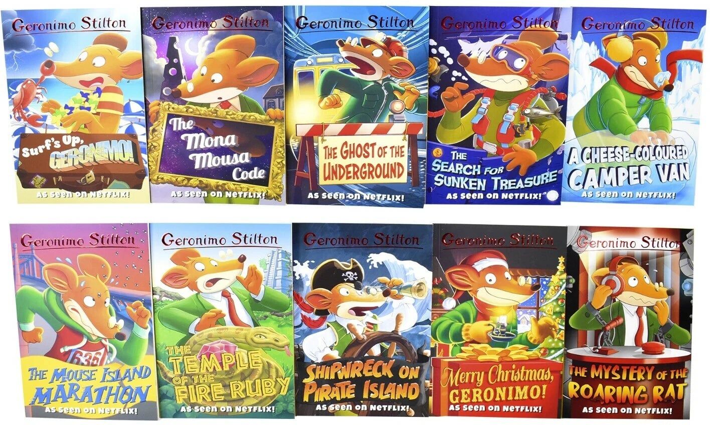 Sweet Cherry Publishing Geronimo Stilton 10 Books Collection (Series 3) - Ages 5-7 - Paperback Boxset