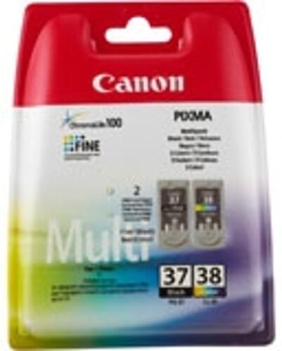 Canon Multipack PG-37(negro) + CL-38(tri-color)