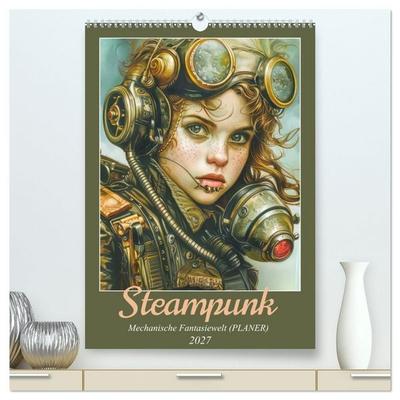 Steampunk - Mechanische Fantasiewelt (hochwertiger Premium Wandkalender 2027 DIN A2 hoch), Kunstdruck in Hochglanz