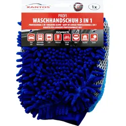 XANTOS Chenille-Waschhandschuh 3in1