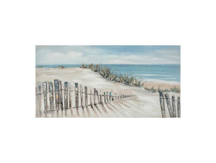Leinwandbild Arte, Alldecor, beige/hellblau