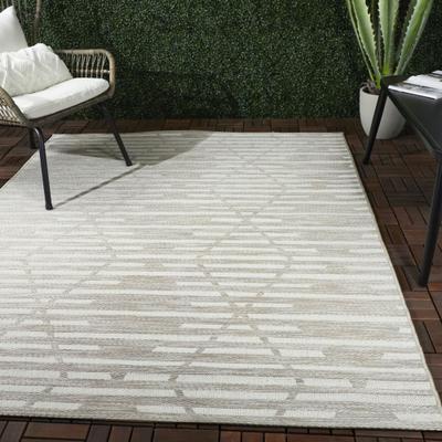 Balta Rugs Degas Striped Trellis Indoor/Outdoor Area Rug