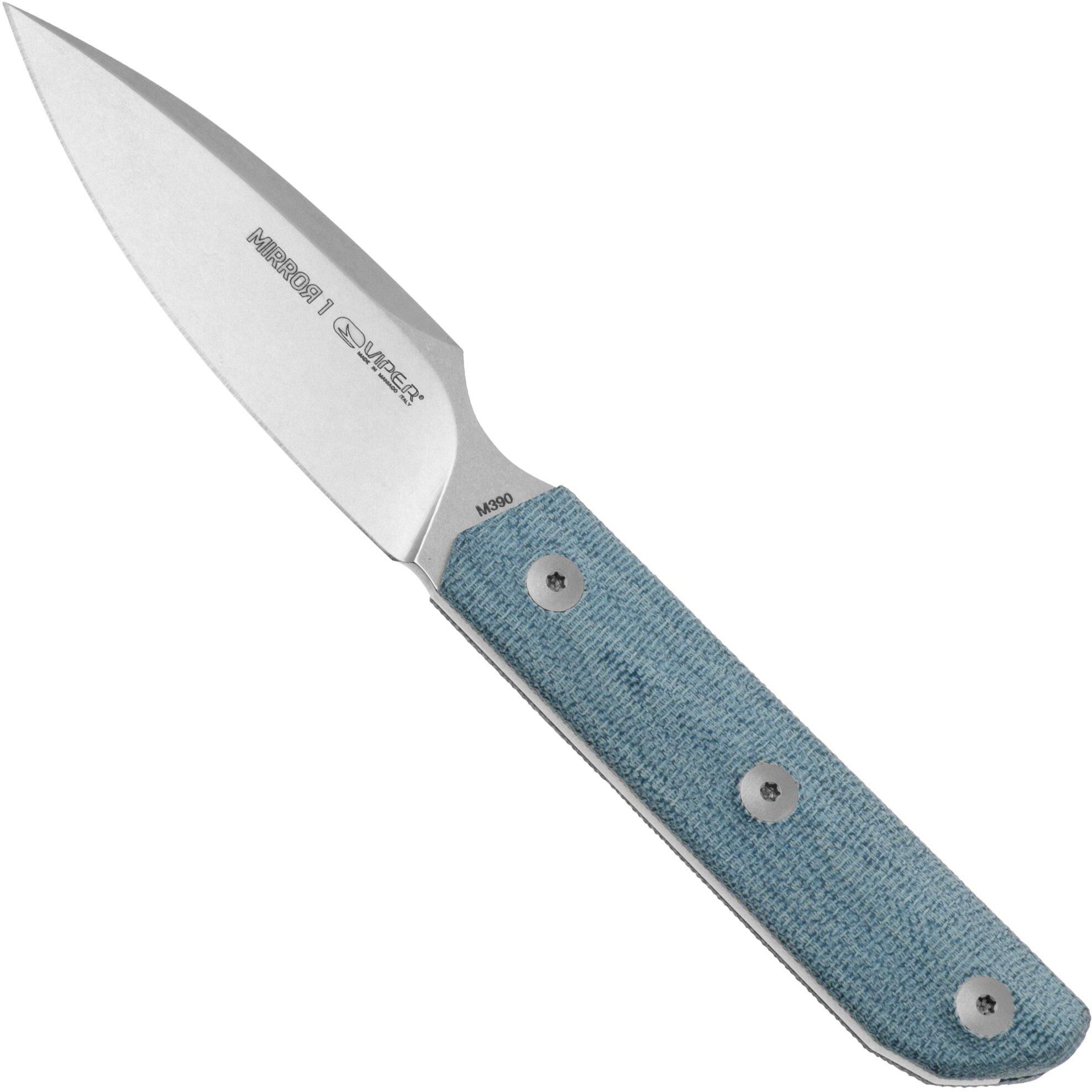 Viper Mirror 1 VT4060CD Böhler M390 Denim Canvas Micarta, coltello fisso