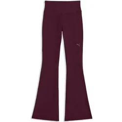 Puma Damen Fitness / Workout Tights Tights lang Da W Cloudspun Flare Tight, Größe L in Rot Rot