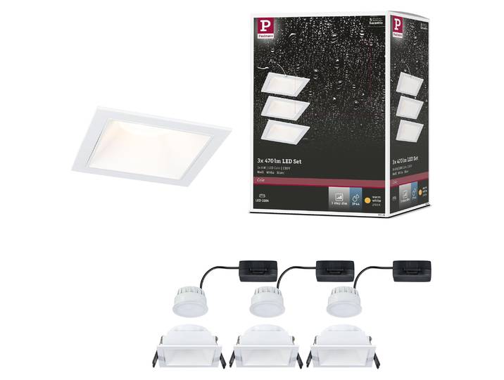Paulmann LED Einbauleuchte Cole 3er-Set