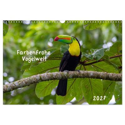 Farbenfrohe Vogelwelt (Wandkalender 2027 DIN A3 quer), CALVENDO Monatskalender