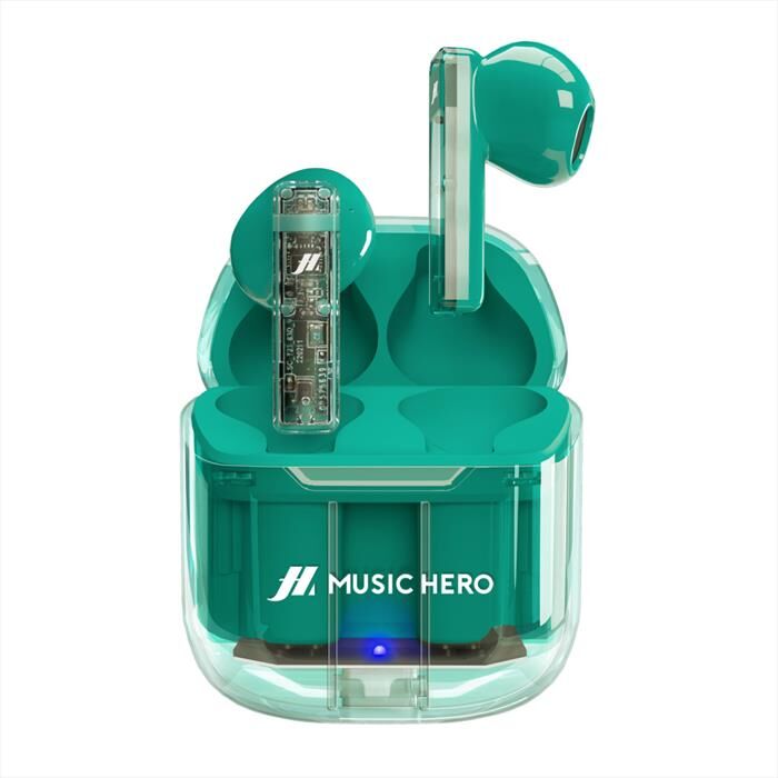 MUSIC HERO Auricolare Bluetooth Mhtwsicybta-azzurro