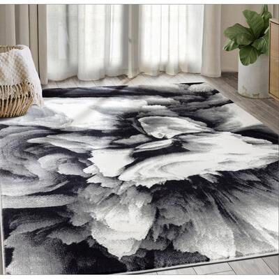 Abani Arto Collection Contemporary 3D Geometric Area Rug