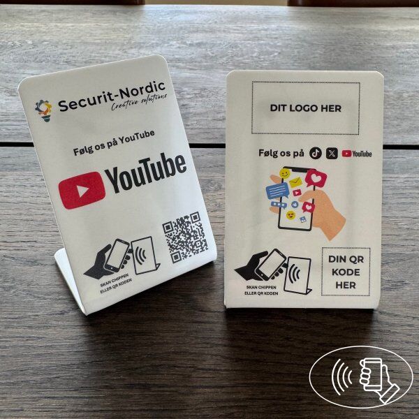 Securit Bordskilt Med Chip, Eget Logo, Some