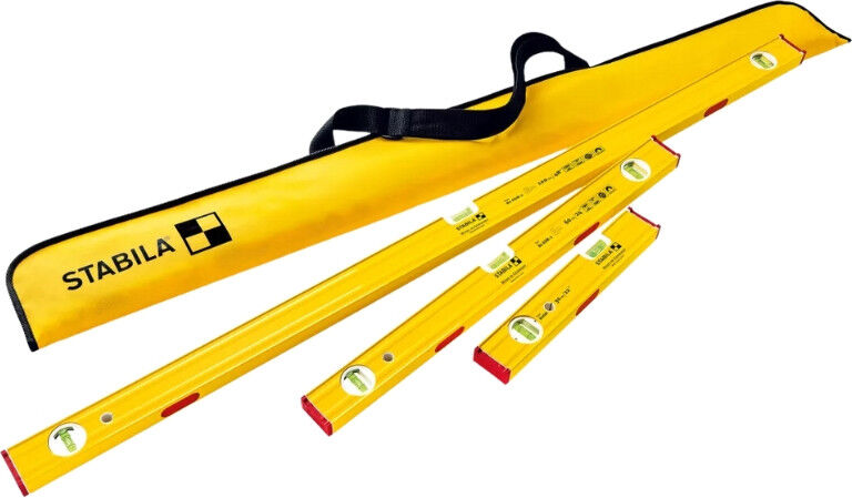 STABILA Set de 3 niveaux à bulle avec housse PRO 80 ASM - 19716