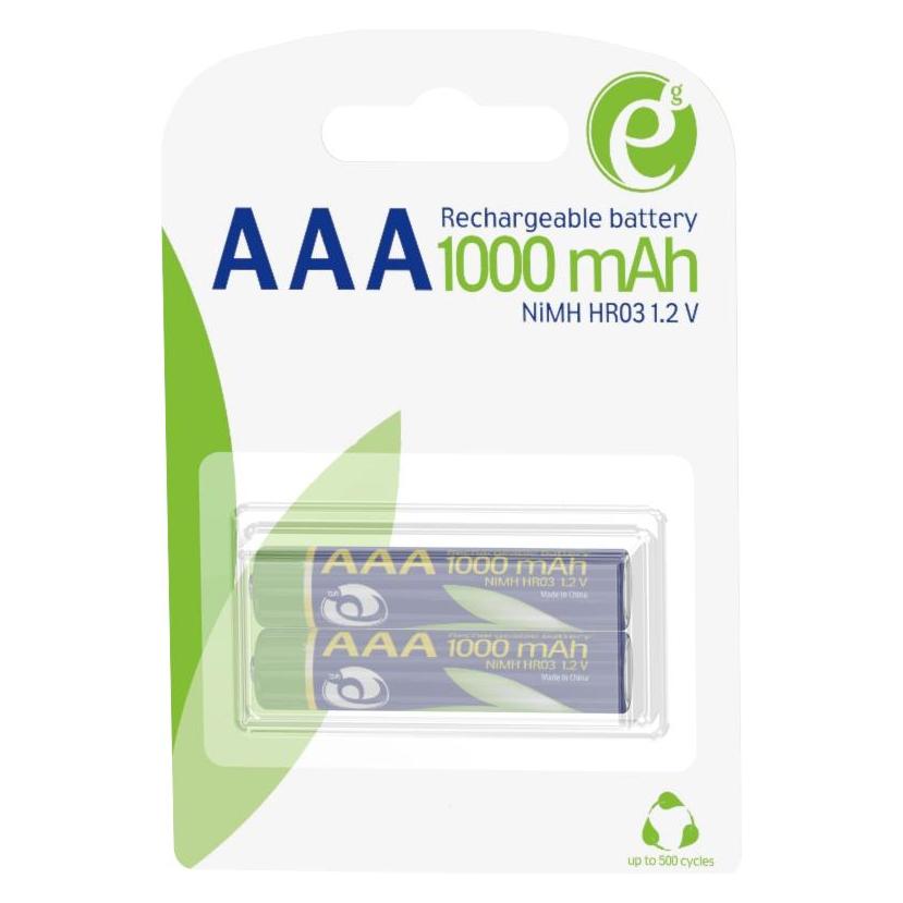 Energenie EG-BA-AAA10-01 Haushaltsbatterie Wiederaufladbarer Akku Nickel-Metallhydrid (NiMH) (2 Stk., AAA, 1000 mAh) (EG-BA-AAA10-01)