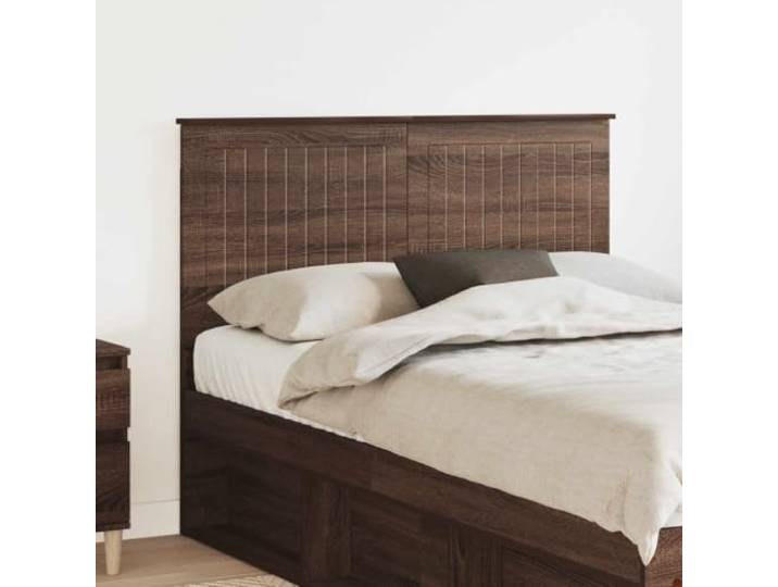 Moderne Holzbau-Kopfteil Eiche braun 120 cm, minimalistisches Design, leicht zu reinigen, solide Rückenstütze, einfache Montage