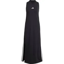 ADIDAS Damen Kleid Essentials 3-Streifen Long Racerback Kleid, Größe XS in Schwarz Schwarz