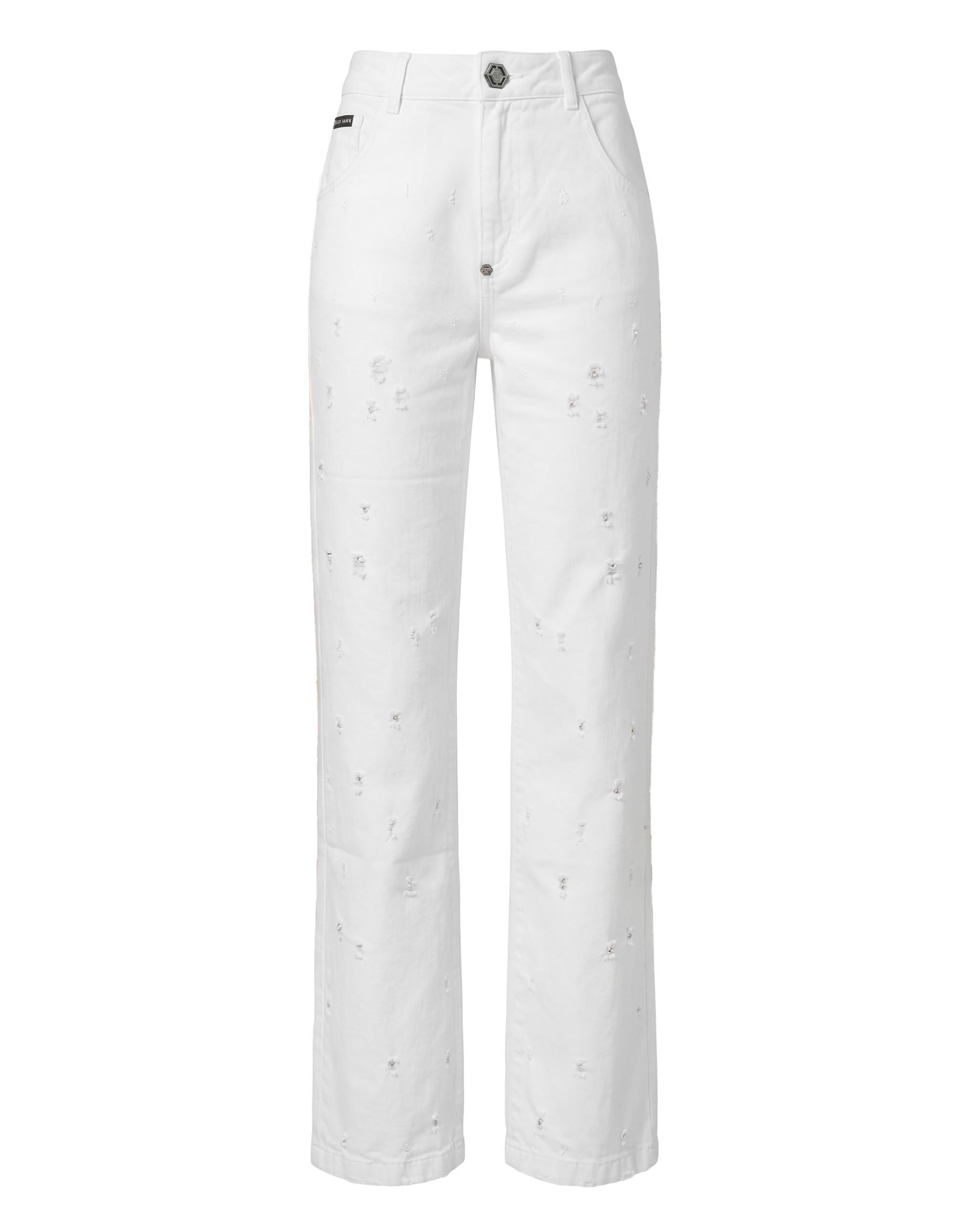 Jeans Mit Geradem Schnitt
