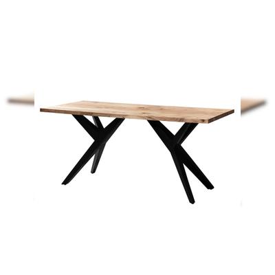 Schreibtisch BLAVET Akazie Massivholz 200 x 100 x 76 cm Akazie-Schwarz | Kadima Design