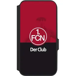 Nivocase Klapphülle für Samsung Galaxy A54 5G Handyhülle aus Kunst Leder NIVOflip schwarz 1. FC Nürnberg (Samsung Galaxy A54 5G), Smartphone Hülle, Schwarz
