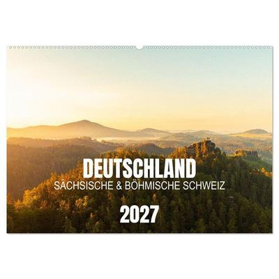 Deutschland - Sächsische und Böhmische Schweiz (Wandkalender 2027 DIN A2 quer), CALVENDO Monatskalender