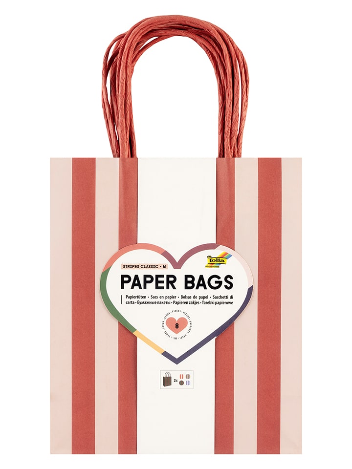 folia PAPER Papiertüten "M Stripes Classic" - ab 6 Jahren - onesize