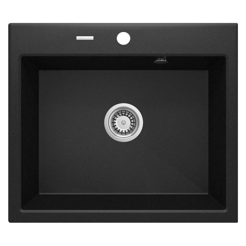 Deante 1-Kammer-Granitspüle Graphit Metallic Andante (60 cm, 52 cm) (ZQN_G103)