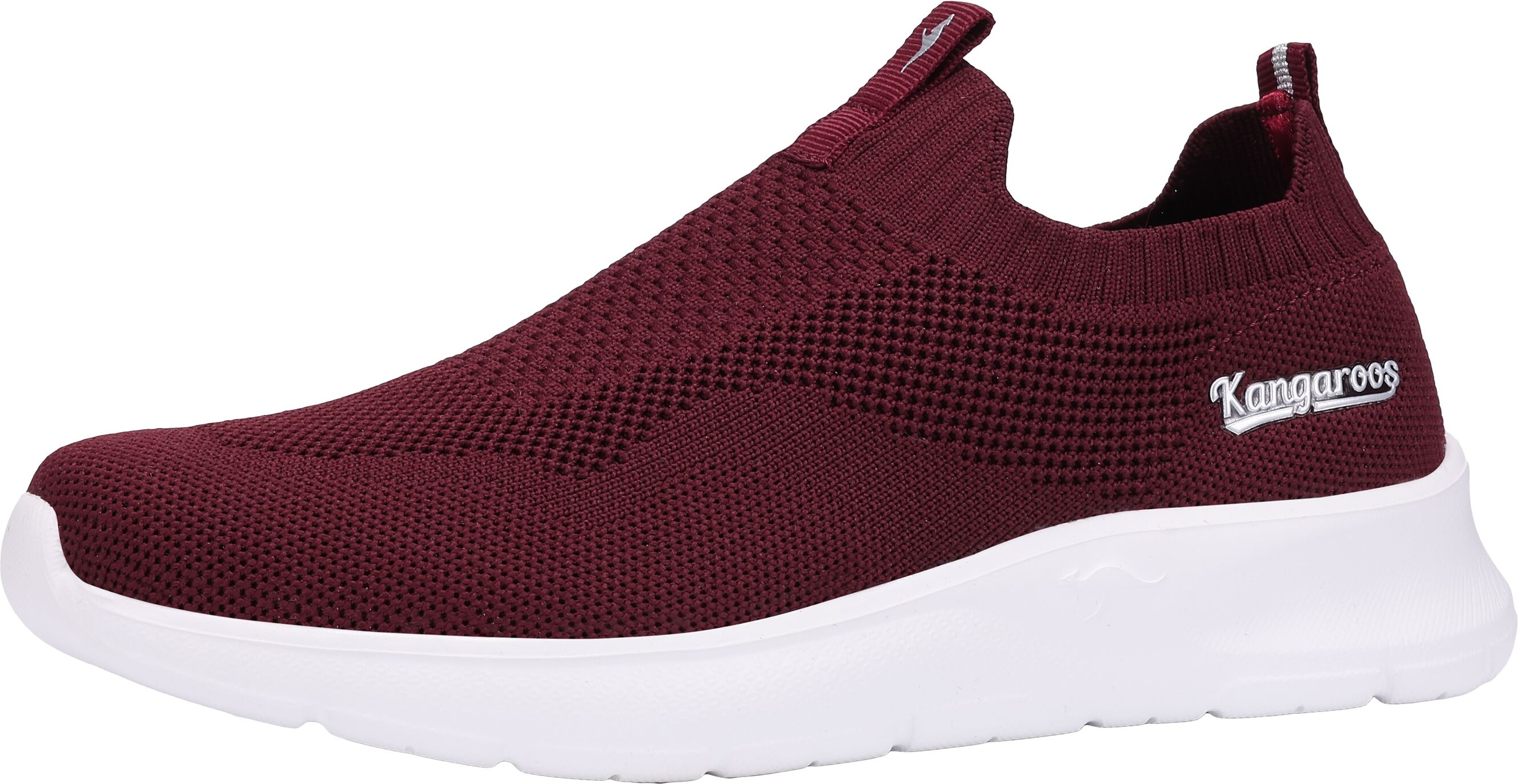 Sneaker KANGAROOS "K-NJ Crush", Damen, Gr. 42, atmungsaktiv, rot (wicked rot, weiß), Textil, Schuhe Sneaker, Schlupfschuh wicked rot, weiß 42, atmungsaktiv