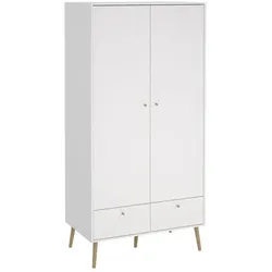Tvilum Kleiderschrank 2-trg Bodo Dekor Weiß