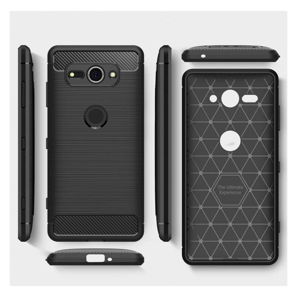 Screenguard Sony Xperia XZ2 Compact Hülle Carbon Brushed Soft TPU (Sony Xperia XZ2 Compact) (00030667)