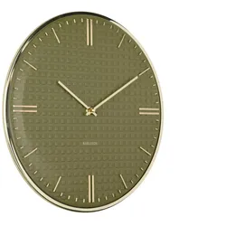 Karlsson, Wanduhr, Wanduhr Riqueza 35 cm, Luxus grün (35 cm)