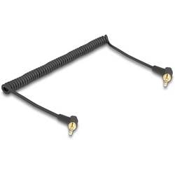 Delock 85777 Klinke Audio Anschlusskabel [1x Klinkenstecker 3.5 mm - 1x Klinkenstecker 3.5 mm] 0.75 m Schwarz