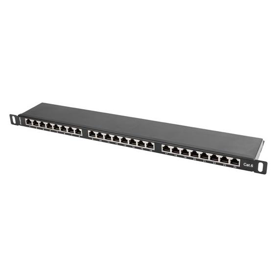 Lanberg PPS6-0024-B Patch Panel 0.5U (PPS6-0024-B)