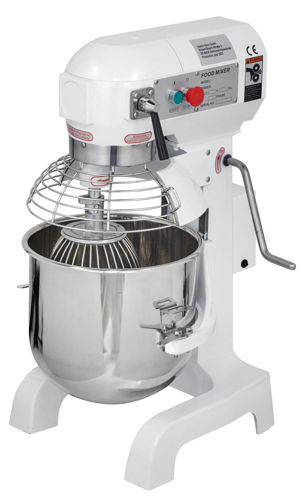 GastroHero Planetenrührwerk ECO 30 Liter - Edelstahlkessel, 3 Geschwindigkeiten, 950 W, 230 V