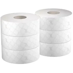 Toilettenpapier Großrolle Kimberly Clark SCOTT PERFORMANCE 6 Rollen/Paket, 2-lagig, weiß, receycelt, für Spender 6991