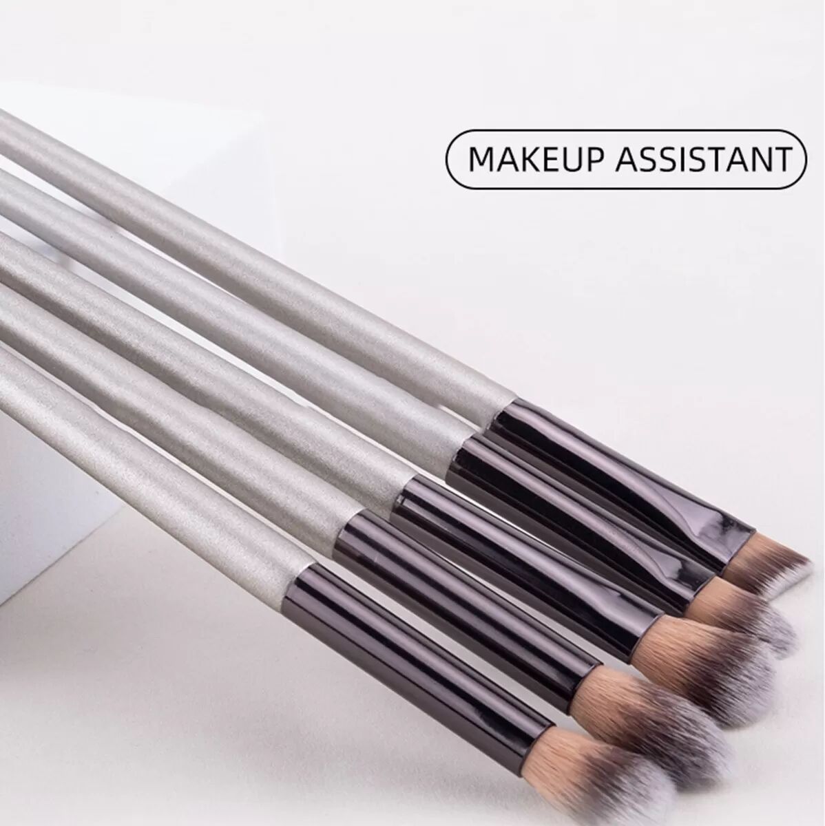 INF Ensemble de 10 pinceaux de maquillage et éponges - Kit d'outils cosmétiques complet