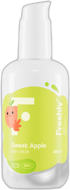 Freshly Cosmetics Körpercreme mit süßem Apfelgeschmack 200 ml