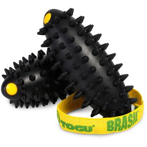 Togu Igelball Tiefenmuskeltrainer Brasil Black, 2-teiliges Set, 11 x 5 cm, je 200g Füllung, schwarz