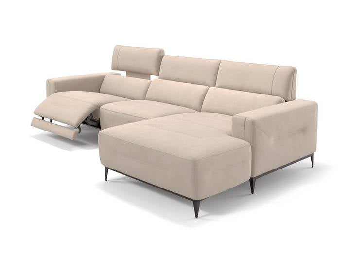 Designer Eckcouch TERAMO Stoffsofa
