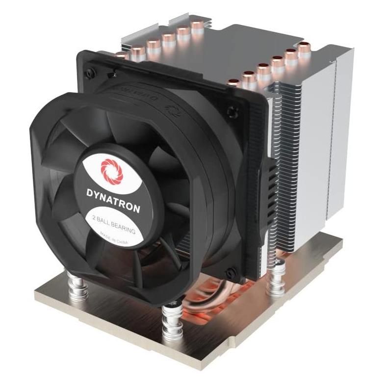 Dynatron J12 AMD Genoa SP5 cooler 3U active Aluminum Stacked Fins with Heat Pipes and Copper Heat Sp (105 mm) (A 2751)