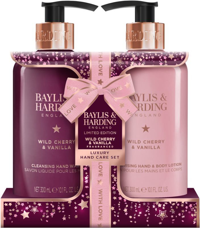 Baylis & Harding Wild Cherry & Vanilla coffret cadeau mains
