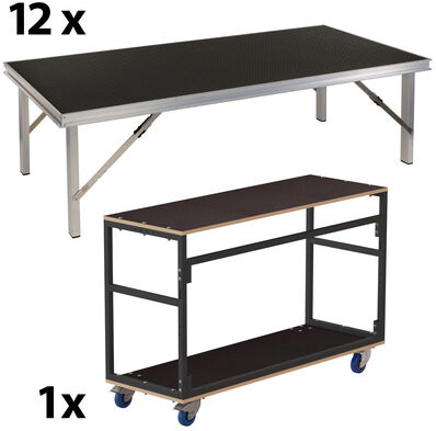 Stageworx Optimus 70x140 40cm Bundle Schwarz