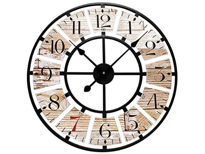 Technoline WT1611 analoge Quarzwanduhr, Retro Optik, Ø50 cm, XXL Uhr