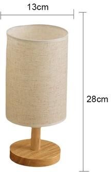 Uplift Essentials Kyoto Minimalist Silk Glow Table Lamp grey