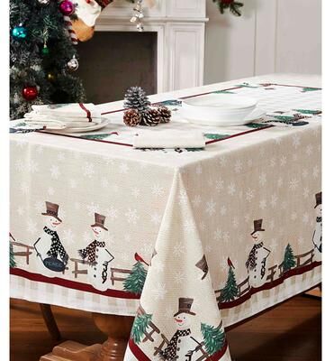 Avanti Linens "Avanti Country Snowman 60"" x 102"" Tablecloth"
